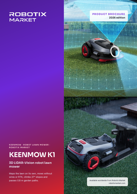 Keenon Keenmow K1 LiDAR Robot Çim Biçme Makinesi – Ürün Broşürü